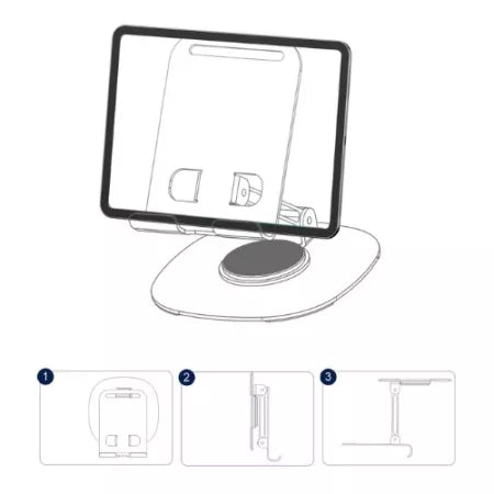 Support de bureau smartphone et tablette 360° – JELLICO PH33