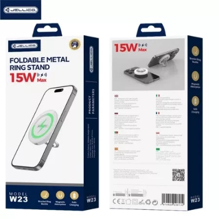 Chargeur sans fil magnétique 15W avec support 360° – JELLICO W23