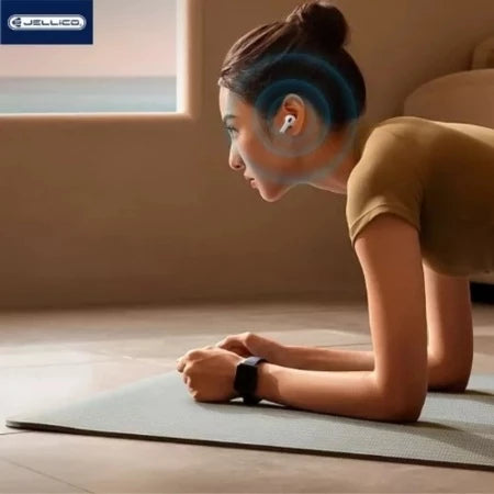 Écouteurs Bluetooth sans fil JELLICO AirBlue 4 – Bluetooth 5.3 – Blanc