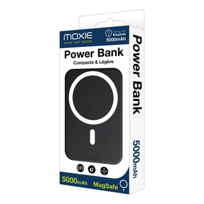 Batterie externe magnétique 5000 mAh 15W – MOXIE