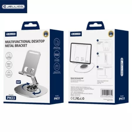 Support de bureau smartphone et tablette 360° – JELLICO PH33
