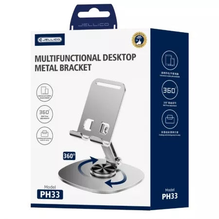 Support de bureau smartphone et tablette 360° – JELLICO PH33